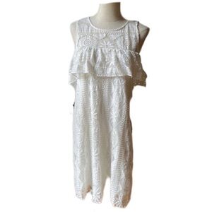 COLD SHOULDER DRESS pool side pretty Women's Medium like new